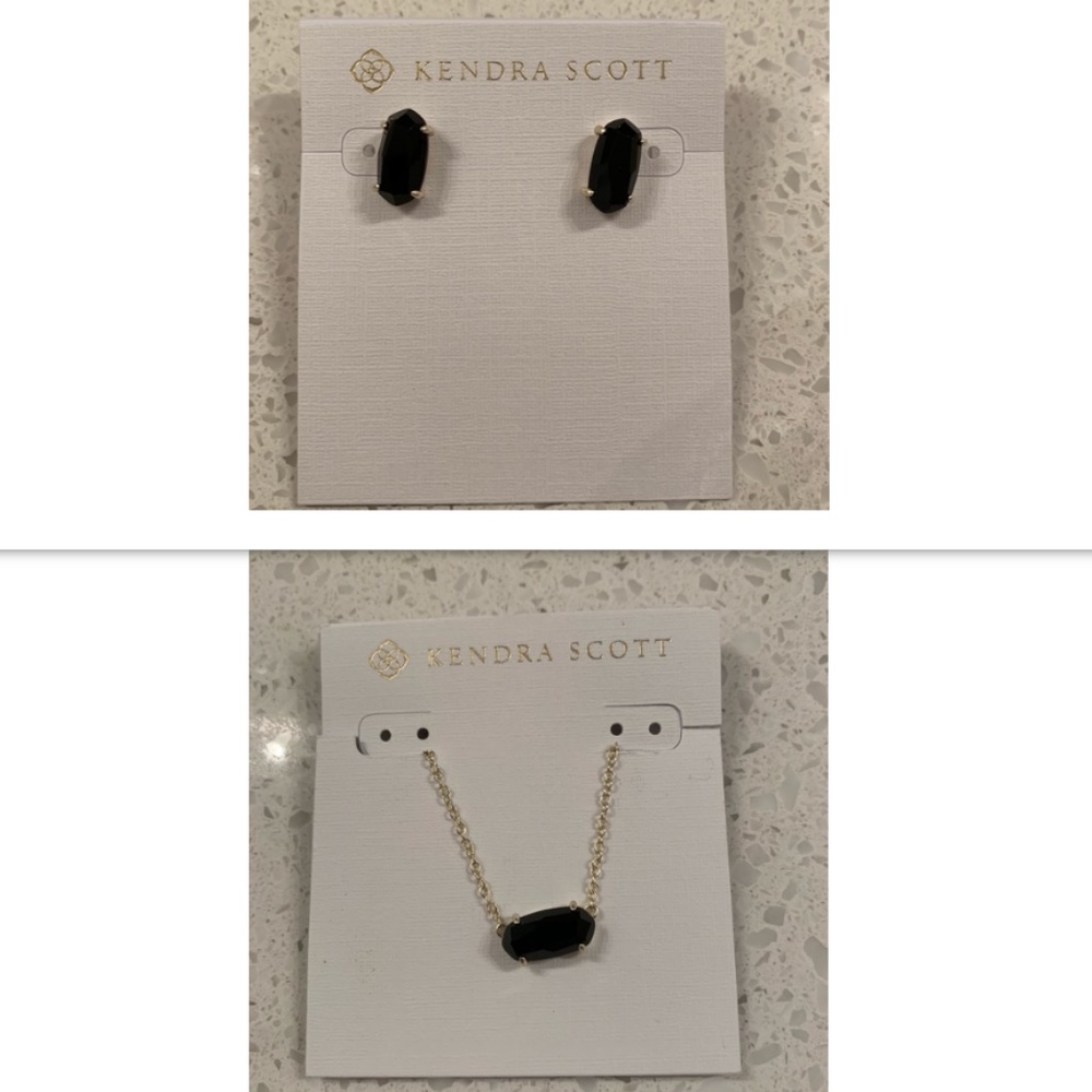 Betty Gold Stud Earrings & Ever Gold Necklace